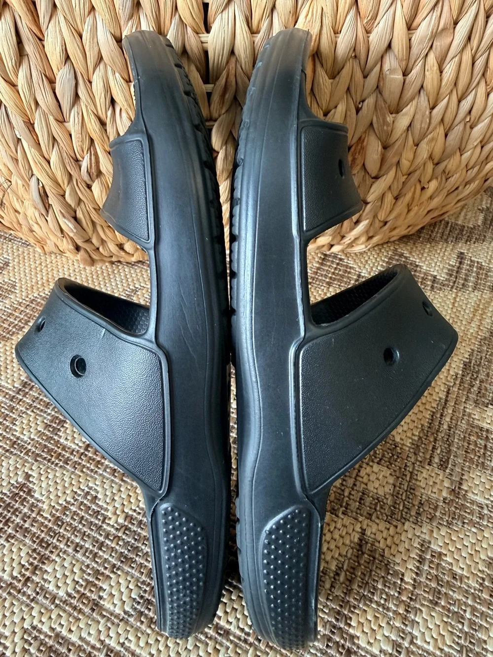 CROCS Classic Black Slide Sandals Unisex Size Mens 10 Womens 12